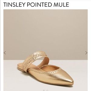 Jack rogers gold mule